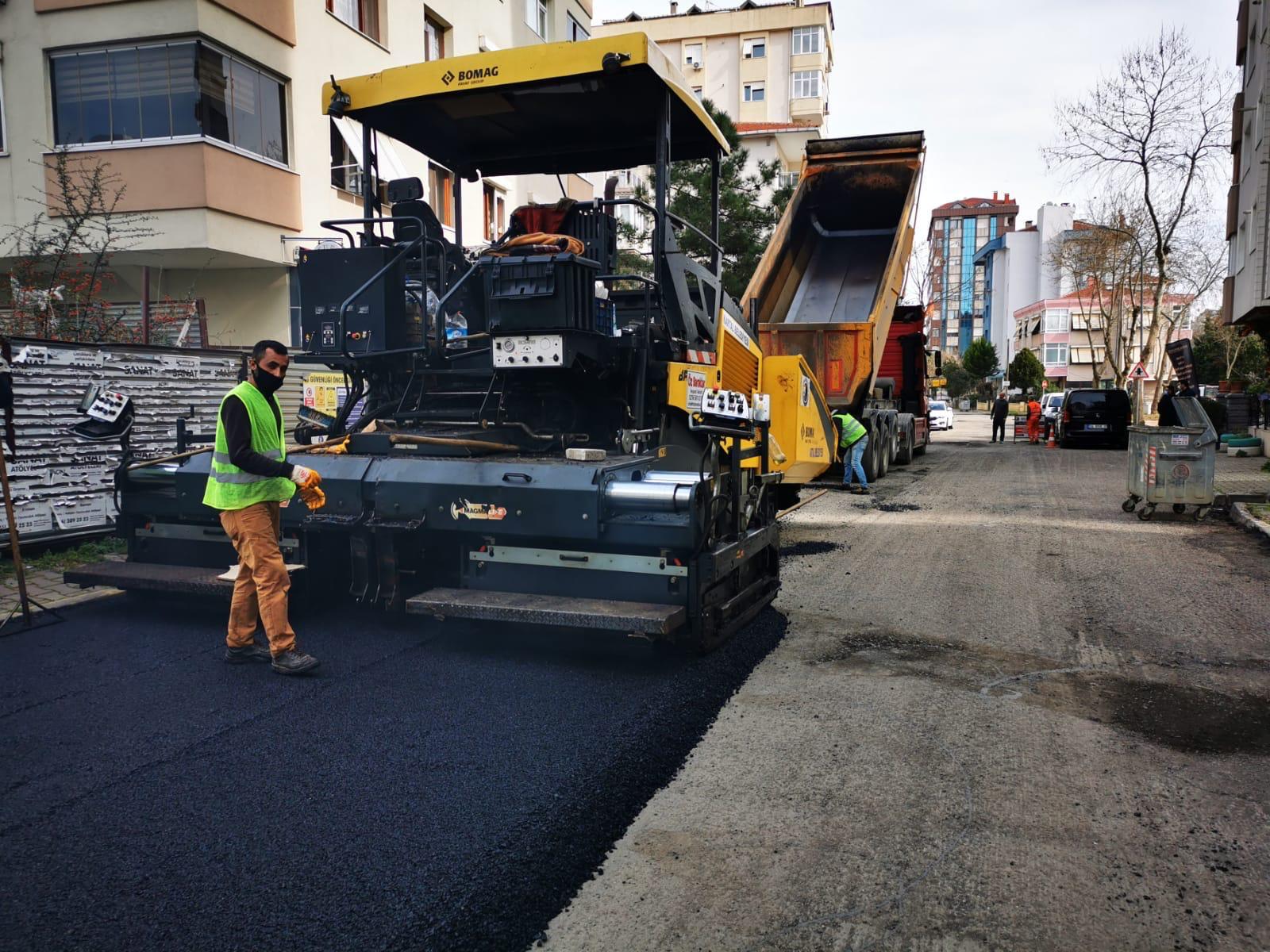 KARTAL İLÇESİ MUHTELİF CADDE VE SOKAKLARDA ASFALT KAPLAMA YAPIM VE DUVAR İŞİ